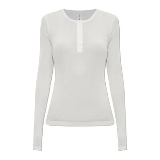 Sams&oslash;e & Sams&oslash;e Long Sleeve Tops, female, Beige, Size: S Sadodo LS Top