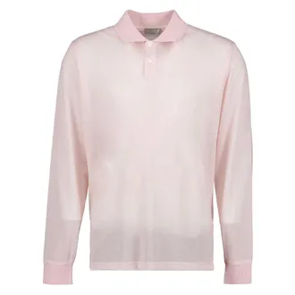 Dior Polo Shirts, male, Pink, Size: L Long Sleeve Polo Shirt
