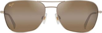 Maui Jim Sunglasses Naauao H675 16 Gold/Brown Unisex Polarized