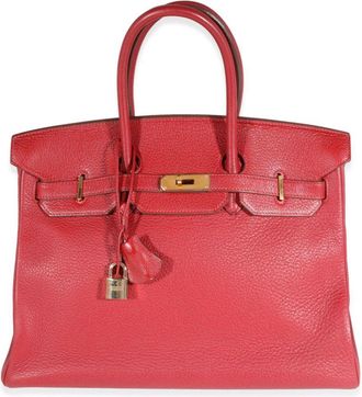 Herm&egrave;s 2005 Birkin 35 handbag - women - Leather - One Size - Red