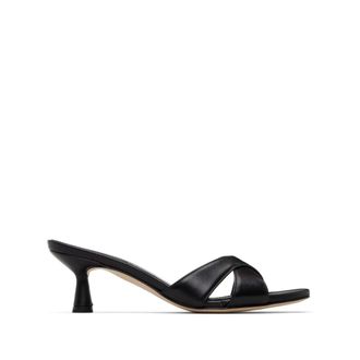Aeyde Heeled Mules, female, Black, Size: 7 US Vero Leather Mule