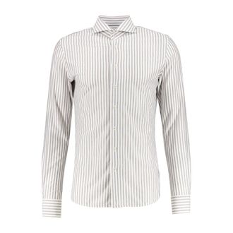 Profuomo Camicia Giapponese in Maglia - - Shirts - Uomo - Marrone - 2XL