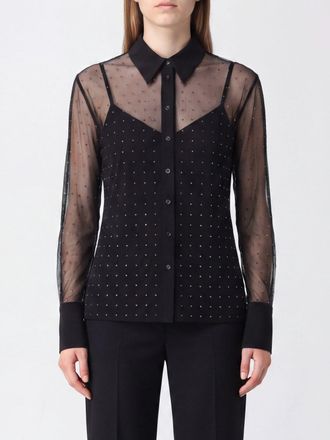 Liu Jo Long-Sleeved Polyester Shirt with Applied Crystals