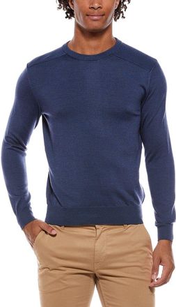 Isaia The Lightweight Crewneck Wool, Silk & Cashmere-Blend Sweater