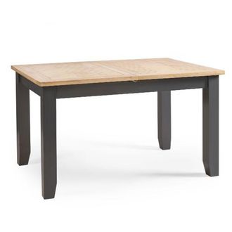 Julian Bowen Bordeaux Extending Dining Table Dark Grey 140-180cm - Julian Bowen | TJ Hughes
