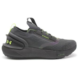 Under Armour HOVR Phantom 3 Storm Textile Synthetic Unisex Low Top Trainers - Grey Black - Size:UK 8.5