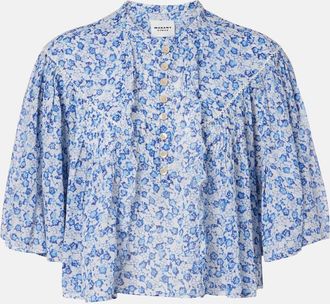 Isabel Marant Top Veelia in cotone con stampa floreale