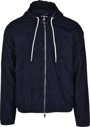Tombolini Blue Corduroy Jacket with Zip Closure
