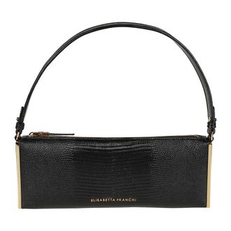 Elisabetta Franchi Dames, Tassen, Zwart, Maat: ONE Size Leer