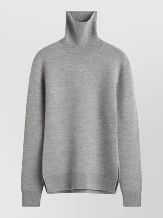 Toteme cashmere merino high neck ribbed sweater