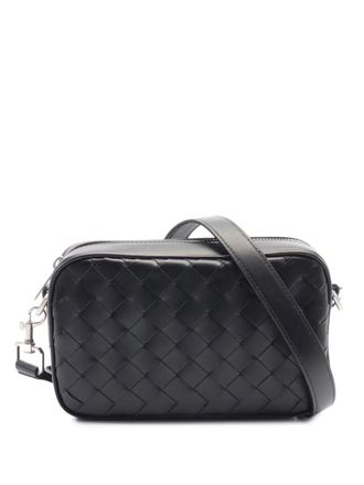 Bottega Veneta 2012-2025 Nappa Intrecciato crossbody bag - women - Calf Leather - One Size - Black