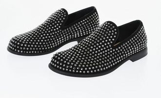 J.W.Anderson Suede Loafers Embellished with Rhinestones size 37,5