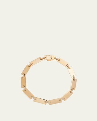 Lana Jewelry 14K Gold Flawless Tag Link Bracelet