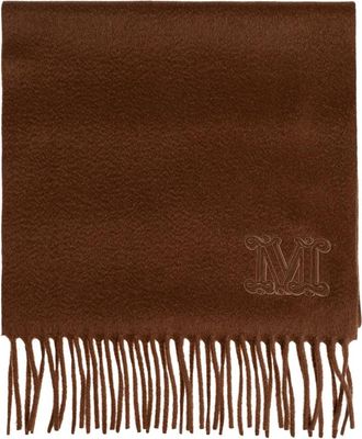 Max Mara Wsdalia Kasjmieren Sjaal - Dames - Wintersjaals - Bruin - ONE Size - Kasjmier - Accessoires