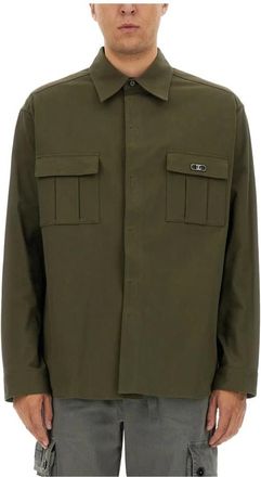 Dolce & Gabbana Lichte Jasjes - Heren - Casual Overhemden - Groen - XL - Katoen - Overhemden