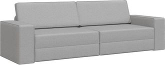 vidaXL Sofá cama Gris nube 245 x 78 x 77 cm tela Vidaxl