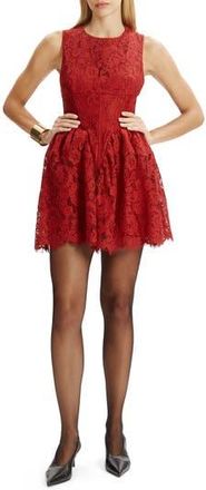 Bardot Luisa Lace Minidress in Burgundy at Nordstrom Rack, Size 12