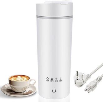 OEM Hervidor El&eacute;ctrico Port&aacute;til Blanco (475 Ml) Con 4 Ajustes De Temperatura (45-100 &deg;c)