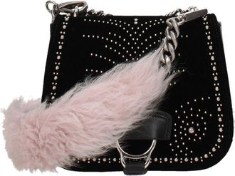 Miu Miu Womens Pink Fur Shoulder Bag