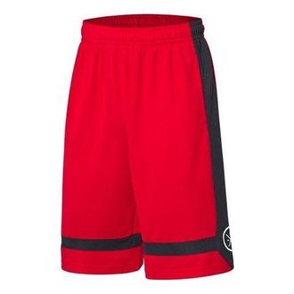 Li-Ning Way of Wade Logo Color Block Basketball Shorts Red Black AAPQ235-3
