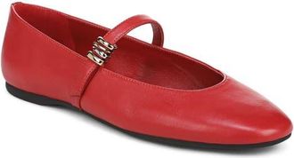 Vince Olivette Ballet Flat in Crimson Leather at Nordstrom, Size 9.5