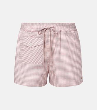 Valentino Gingham cotton shorts
