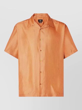 Fendi lightweight shirt short sleeves spread collar