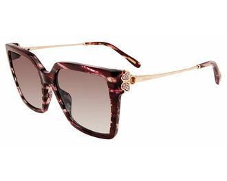 Chopard Brown Gradient Square Ladies Sunglasses SCH371S 01G2 56