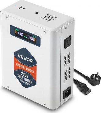 OEM Convertidor Reductor De Voltaje 3000 Va, Transformador De Potencia 220 V A 110 V De Alta Resistencia Con 2 Tomas Corriente Estadounidenses, Salida Usb