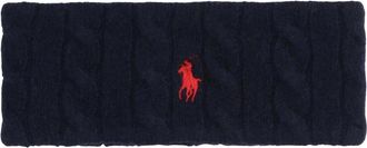 Polo Ralph Lauren Cable-Knit Wollen-Cashmere Hoofdband - Dames - Accessoires - Blauw - ONE Size - Wol - Accessoires