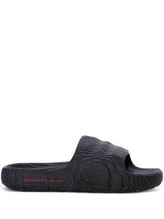adidas Adilette 22 pool slides - men - Rubber/Rubber/Rubber - 12 - Black