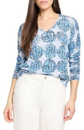 Nic+Zoe Sand Dollar Supersoft Sweater in Blue Multi at Nordstrom Rack, Size Xx-Large