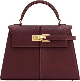 Generic Compatible For Womens Handbag Designer Burgundy Large Square Crossbody Bag(Wine red)