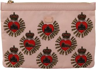 Dolce & Gabbana Pre-owned Leather clutches - Dames - Vintage Clutch - Roze - ONE Size - Nylon - Vintage