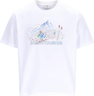 Casablanca Ski Gedrukt T-shirt