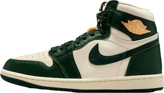 Nike Womens Nike Air Jordan 1 Retro Hi OG Pale Ivory / Pro Green - FIR FD2596-101