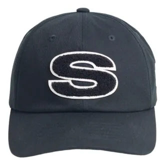 St&uuml;ssy Chenille S Snapback Cap Onyx 1311061-ONYX