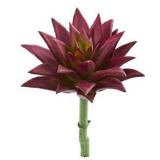 Nearly Natural 8-in Agave Succulent Pick Artificial Plant in Burgundy at Nordstrom