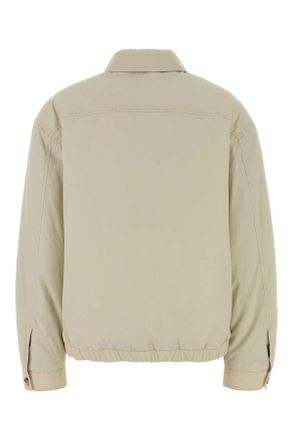 Miu Miu Womens Ivory Cotton Jacket Sabbia Giubbini