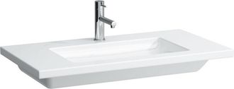 Laufen Laufen Living Lavabo Cuadrado, Bajo Encimera, 3 Agujeros Para