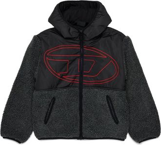Diesel Giubbino Asphalt - Dames - Winterjassen - Zwart - 12 Y | 152 CM - Jassen