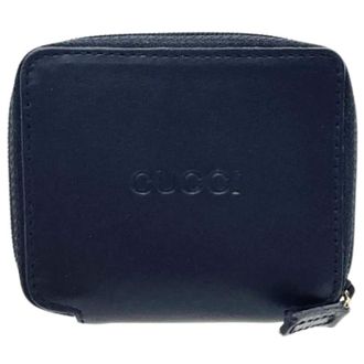 Gucci Pre-owned Wallets, unisex, Black, Size: ONE SIZE Pre-owned Vintage Leather Wallet