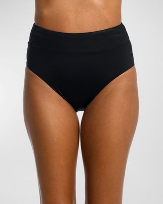La Blanca High-Waisted Bikini Bottoms