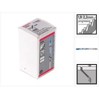 Bosch Hoja De Sierra De Calar T 118b Basic Para Metal L.92mm Con Paso De Dientes 1.9-2.3mm Hss Paquete De 100
