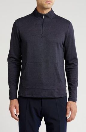 Robert Barakett Hobart Half Zip Pullover in Dark Caspian at Nordstrom Rack, Size Medium