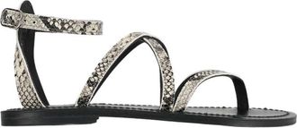K.Jacques Epicure Sandal - Dames - Sandalen - Grijs - 36 EU - Leer - Schoenen
