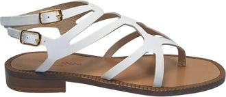 Baldinini Nappa Sandalen - Dames - Sandalen - Wit - 38 EU - Leer - Schoenen
