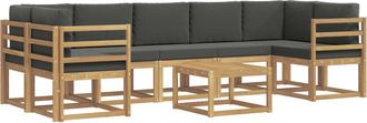 vidaXL Conjunto De Sof&aacute;s De Exterior 6 Uds. Vidaxl
