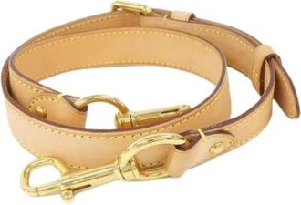 Louis Vuitton Pre-owned Strap - Dames - Vintage Accessoires - Beige - ONE Size - Leer - Vintage