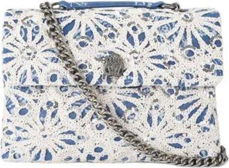 Kurt Geiger Tassen, Dames, Blauw, ONE Size, Denim, Large Kensington Bag
